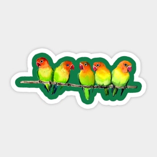 Lovebirds Sticker